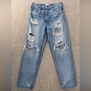 Moussy Vintage Distressed Slim Jeans Womens 27